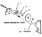 Craftsman 131962860 brake repair kit diagram