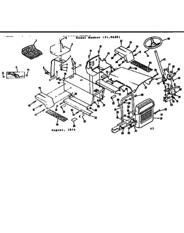 Steering assembly and seat