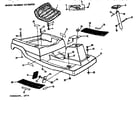 Craftsman 13196920 main body and seat assembly diagram