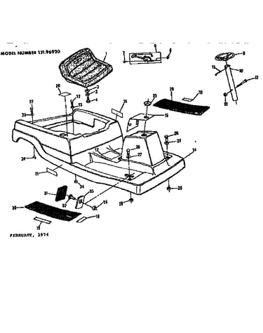 Main body and seat assembly