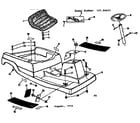 Craftsman 13196927 seat assembly diagram