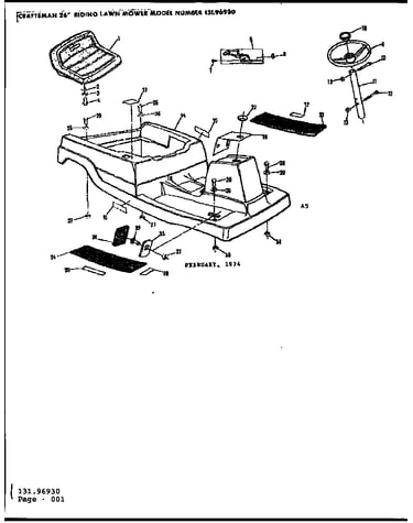 Main body and seat assembly