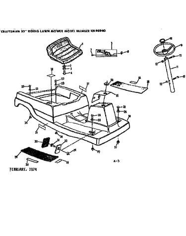 Main body and seat assembly