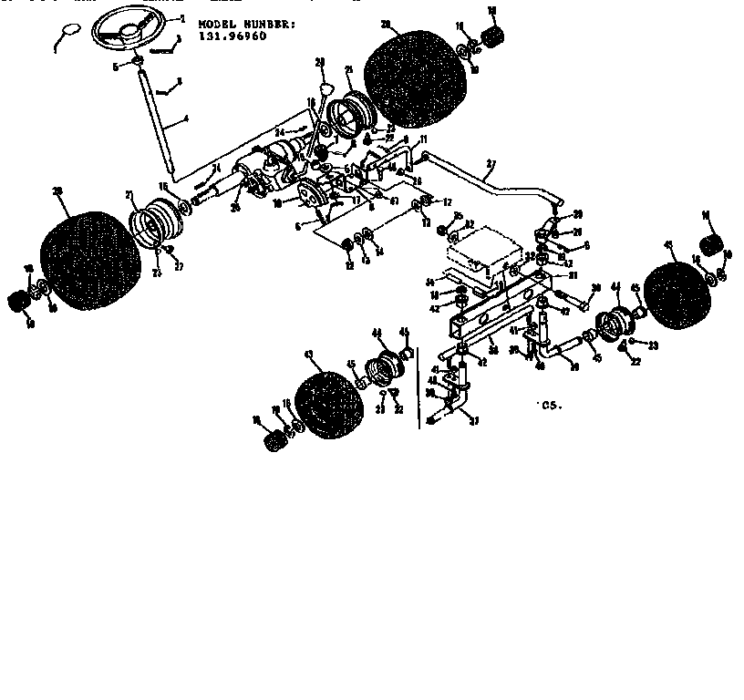 Steering and front axle