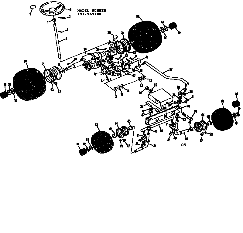 Steering and front axle