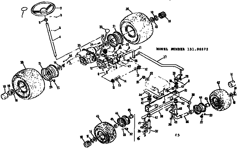 Steering and front axle