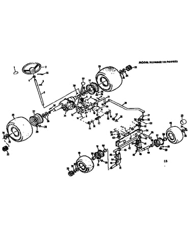 Steering and front axle