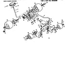 Craftsman 131969802 front & rear axle breakdown diagram