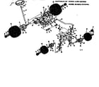 Craftsman 13196990 front and rear axle breakdown diagram