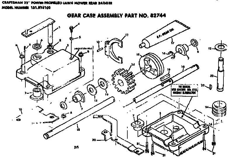 Gear case assembly