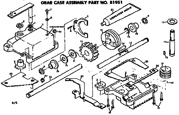 Gear case no 8195