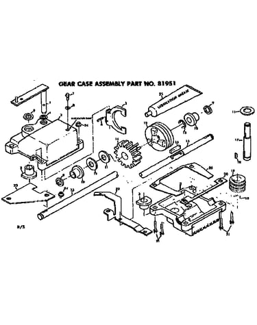 Gear case no 8195