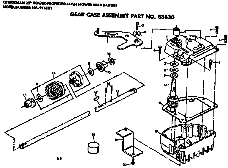 Gear case assembly