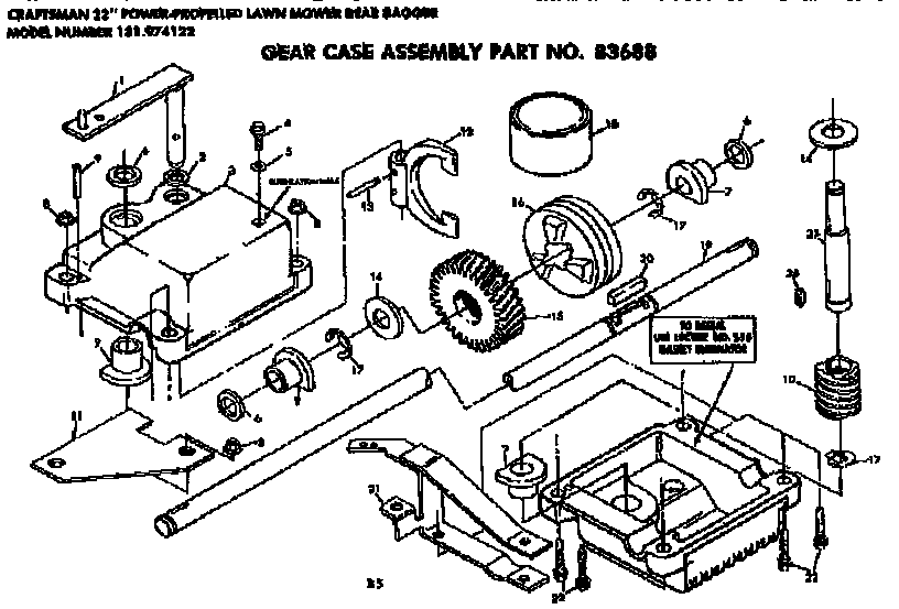Gear case assembly