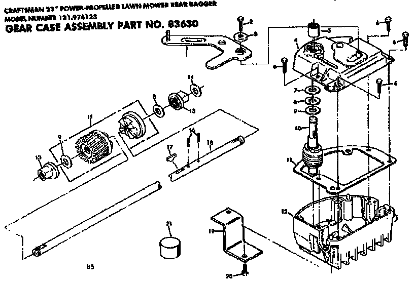 Gear case assembly