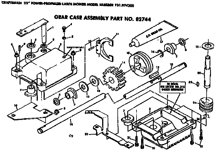 Gear case assembly