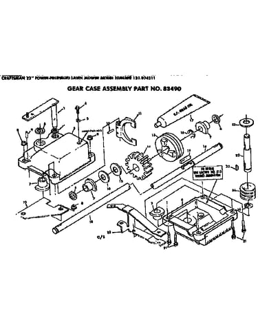 Gear case assembly