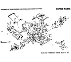 Craftsman 131974313 mower deck diagram