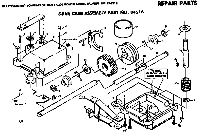 Gear case asm