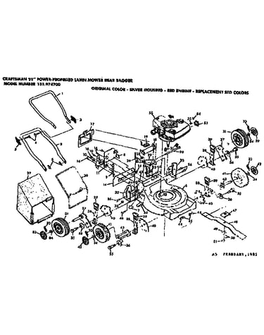 Mower deck and handle assembly