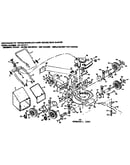 Mower deck and handle assembly