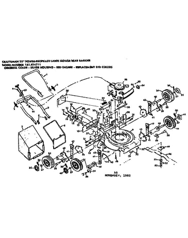 Mower deck and handle assembly