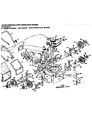 Mower deck and handle assembly