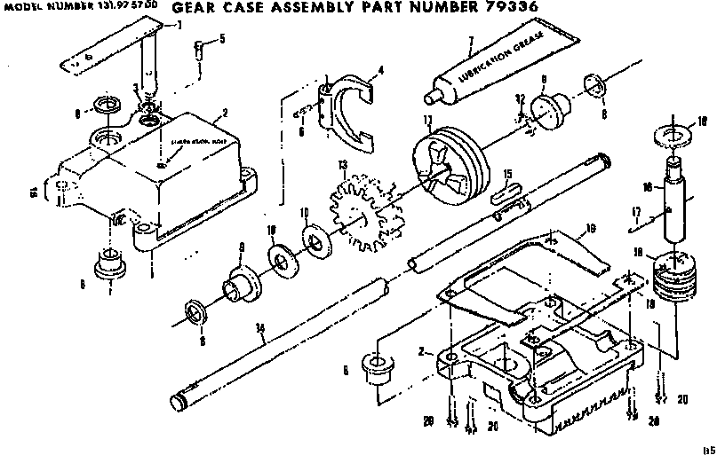 Gear case assembly