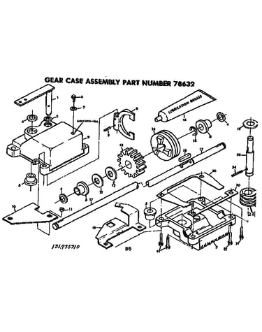 Gear case assy