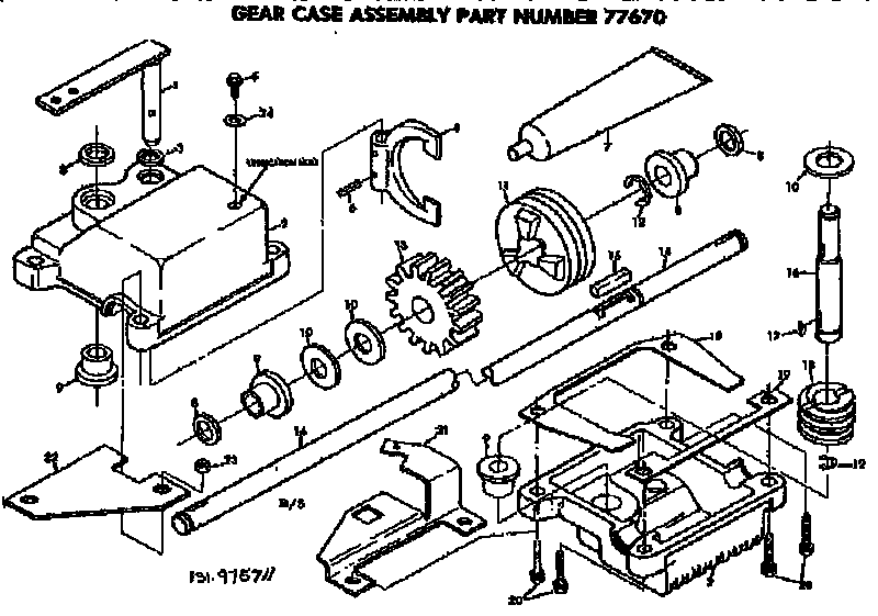 Gear case assembly