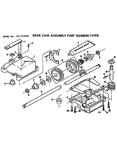 Gear case assembly