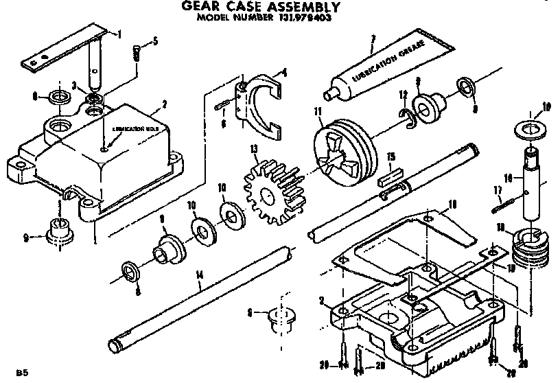 Gear case assembly