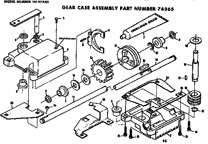 Gear case assembly