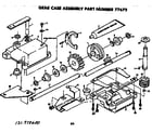 Craftsman 131978600 gear case assembly diagram