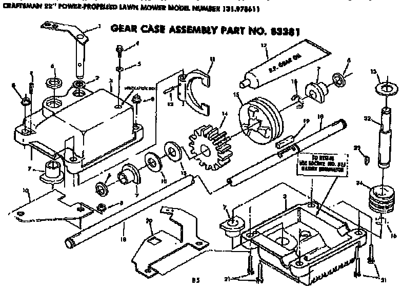 Gear case assembly