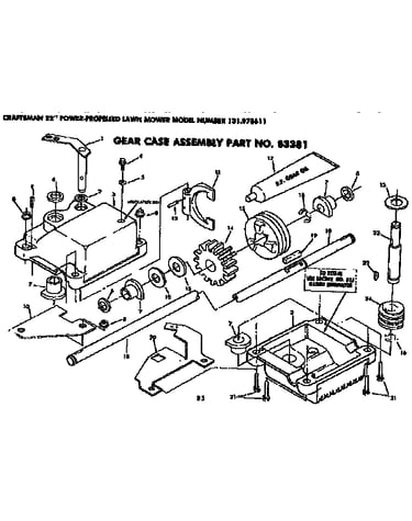 Gear case assembly