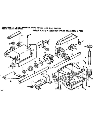 Gear case assy
