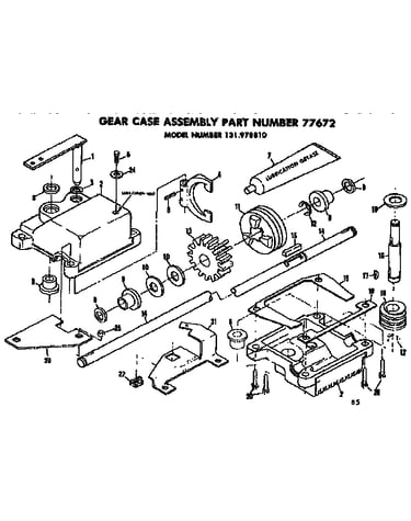 Solid state ignition/gear case asm