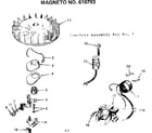 Magneto 610793 unit parts diagram