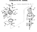Craftsman 143630992B carburetor diagram