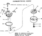 Craftsman 143243012 carburetor diagram