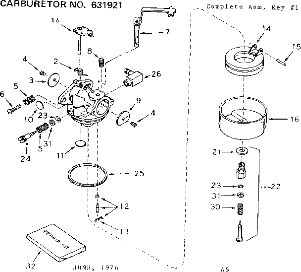 CARBURETOR 631921 (71/143)