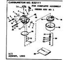 Craftsman 143632111 replacement parts diagram