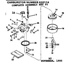 Craftsman 143632114 replacement parts diagram