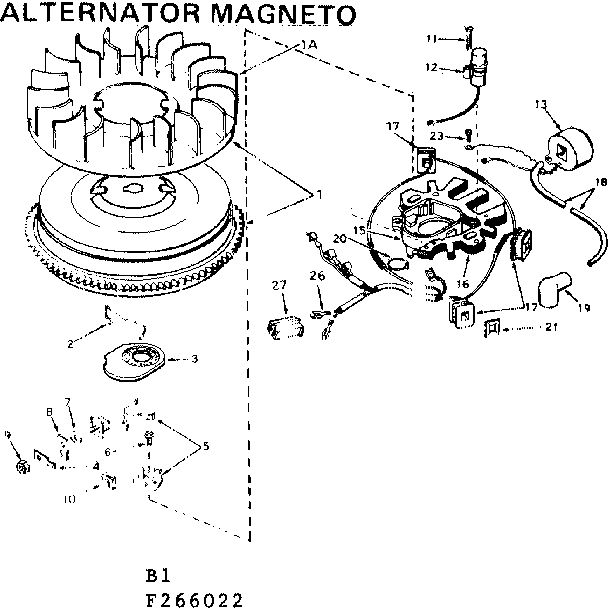Alternator magneto