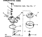 Craftsman 143294112 carburetor diagram