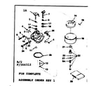 Craftsman 143304312 carburetor diagram