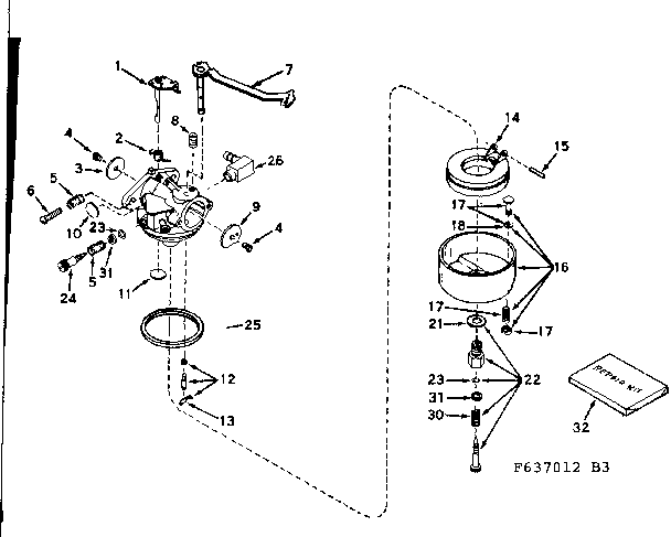 CARBURETOR #631814