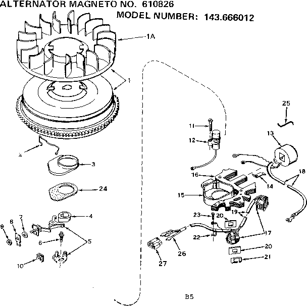 Alternator magneto