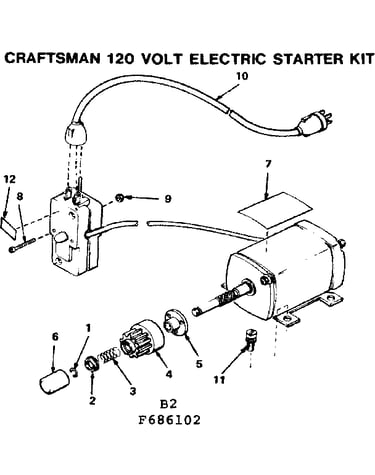 120 volt electric starter kit